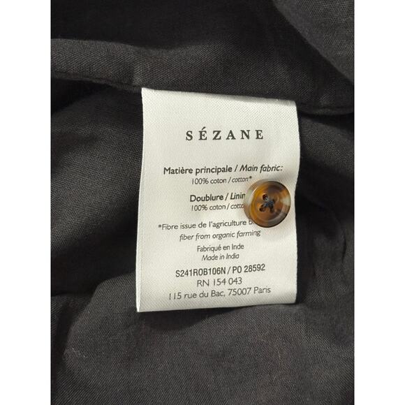 Sezane Aurelie Mini Dress Long Sleeve Floral Women's US 10/ EU 42 Fairy Romantic - Picture 9 of 9